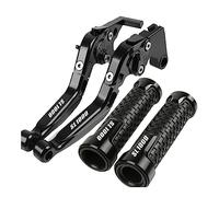 Onrksreb Compatible Parts for Aprilia Falco SL1000 2000 2001 2002 2003 2004 Motorcycle Clutch Brake Lever Extendable Adjustable Foldable Levers Handlebar Grips(Black)