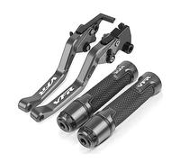 Onrksreb Compatible Parts for Hon&da VFR400 NC30 VFR 1989 1990 1991 1992 Motorcycle Handlebar Adjustable Brake Clutch Levers Grips Handle(G)