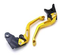 Onrksreb Compatible Parts Motorcycle 3D Short Handle for Yama&ha YZF R6S Europe Version 2006-2007 Brake Clutch Levers(Gold)