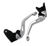 Onrksreb Compatible Parts Motorcycle 3D Short Handle for Yama&ha YZF R6S Europe Version 2006-2007 Brake Clutch Levers(Silver)