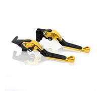 Onrksreb Compatible Parts Motorcycle Accessories for K&awasaki Z125 2017 2018 2019 2020 Adjustable Folding Extendable Brake Clutch Levers(Gold)