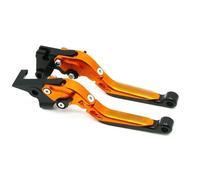 Onrksreb Compatible Parts Motorcycle Accessories for Yama&ha FZ6 FZ 6 FA&zer 2004-2010 XJ6 FZ6R 2009-2020 FZ8 2011-2015 CNC Adjustable Folding Extendable Brake Clutch Levers(Orange)