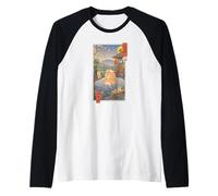 Onsen Cat Meowster Raglan Baseball Tee