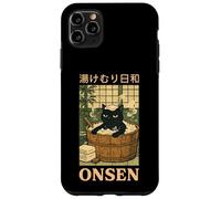 Onsen Japanese Traditional Culture Funny Cat Vintage Art Case for iPhone 11 Pro Max