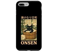 Onsen Japanese Traditional Culture Funny Cat Vintage Art Case for iPhone 7 Plus/8 Plus