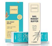 Onsen Professional Nail Buffer, Ultimate Shine Nail Buffing Block With 3 Way Buffing Methods, Smooth & Shine After Onsen Nail Filer, Compact Purse Size Manicure Tools for Optimum Nail Care