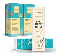 Onsen Professional Nail Polishing Block, Made in USA, Ultimate Shine Nail Polishing Block with 3 Way Polishing Methods, Smooth and Shiny After Nail File, Manicure Tools in