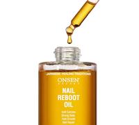 Onsen Secret Nail & Cuticle Repair Oil (30ml) - Dry Oil Formula - Japanese Tsubaki, Tea Tree & Jojoba - Strengthens Nails, Repairs Cuticles, Hydrates Skin & Hair - Natural & Vegan