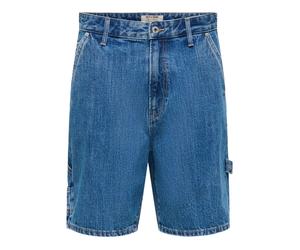 Onsfade Carpenter Denim Shorts- male- ONLY & SONS- Denim Shorts- Blue- L- Shorts L