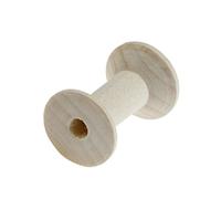 Onsinic 10pcs Empty Wooden Spools Bobbin for Thread Wire Natural Color Needlework Arts and Crafts Cotton Reels