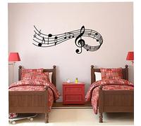 Onsinic 1pc Wall Stickers Songs Sound Notes Wall Decal for Home Office Musical Decor
