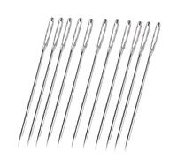 Onsinic 30pcs/Set Large Eye Needles Leather Sewing Needles Stainless Steel Needle Embroidery Tapestry Hand Sewing Accessories