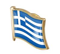 Onsinic Greek Flag Lapel Pin, Badge Brooch Greece Flag Pins Souvenir National Novelty Accessory