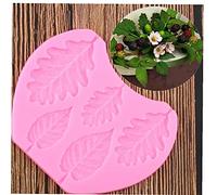 Onsinic Leaves Silicone Mold Fondant Cake Decorating Tools Nuts Berries Cake Baking Mould Chocolate Gumpaste Moulds