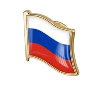 Onsinic Russian Flag Lapel Pin, Russia Badge Pins Souvenir National Novelty Accessory for Shirt Suit Sweater