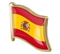 Onsinic Spain Flag Lapel Pin, Spanish Badge Pins Souvenir National Novelty Accessory for Shirt Suit Sweater