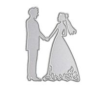 Onsinic Wedding Decoration Bride Groom Cutting Dies Stencils for DIY Scrapbooking Paper Cards Making Embossing Dies Craft