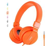 ONTA Foldable Headphone,On-Ear Audio Adjustable Lightweight Headphone for Cellphones Smartphones Iphone Laptop Computer Mp3/4 Earphones(Orange)