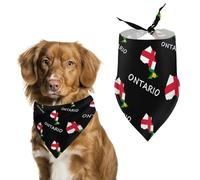 Ontario Flag Canada Canadian Cute Dog Bandana Triangle Adjustable Washable Cat Scarf Pet Accessories
