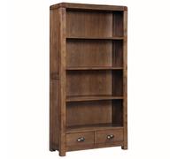 ontario wooden bookcase with 4 shelves in dark oak