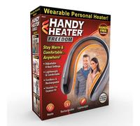 Ontel Handy Heater Freedom - Wearable Neck Heater for Cold Winters, 4 Heat Settings & Comfort-Heat Technology, Cordless Personal Heater for On-The-Go Heating, USB Rechargeable, 6 Hour Battery Life