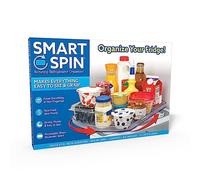 Ontel Smart Spin Rotating Refrigerator Organizer - Clear Acrylic Lazy Susan Turntable for Kitchen, Pantry, Fridge, or Bathroom Organization