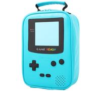 ONTESY Boys Lunch Bag Gameboy Leather Lunch Box Reusable Waterproof Thermal Insulated Cooler Bag Toy Bag for Kids Toddlers Teens Men Women (Teal)