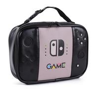 ONTESY Boys Lunch Bag Switch Game Lunch Bag Thermal Insulated Bentobox Container Waterproof Leather Mini Lunch Cooler for Boys Girls Kids Toddlers Teens Men Women for School Pinic (Black)