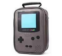 ONTESY Game Lunch Bag for Kids Waterproof Leather Mini Cooler Reusable Thermal Insulated Bento Box Container for Boys Girls Toddlers Teens Men Women to School Work Picnic (Gunmetal)