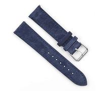 Onthelevel - 18mm 19mm 20mm 22mm 24mm Suede Leather Watch Band with Black Leather Strap for Men or Women, 19 mm, No