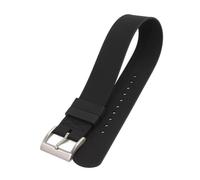 Onthelevel FKM Rubber Watch Strap 20mm 21mm 22mm Waterproof Silicone Single Pass Strap Soft Durable Sprot Watch Band, Black, 21mm