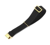 Onthelevel French Troops Paratrooper Military Watchband 18mm 20mm 22mm Nylon Elastic Watch Strap Gold Buckle, Black, 20mm
