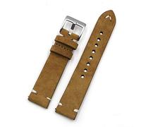 Onthelevel Suede Watch Strap - Vintage Leather Velour Watch Band 18mm 20mm 22mm 24mm Quick Release Strap for Men or Women 20mm