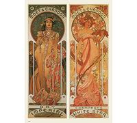 onthewall Alphonse Mucha Moet Art nouveau 70x50cm Art Print