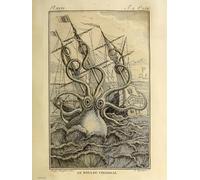 onthewall Kraken Cthulhu sea monster Vintage Art Print 30x40cm