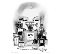 onthewall Marilyn Monroe Channel No 5 Pop Art Poster Print by Wig (OTW61)