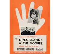 onthewall Nina Simone Vintage Tour Poster 30x40cm Art Print