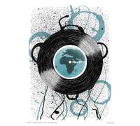 onthewall Pop Art poster Print - Vinyl Records Revolutions by Simon Walker (OTW072)