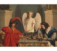 onthewall The Devils Checkmate by Friedrich Moritz Vintage Poster Print Art 30x40cm Poster Art Print 30x40cm