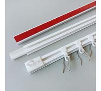Ontrack Self Adhesive Curtain Track, Wall Track Set- No Drill, No Damage, Wall mounted, Adhesive Curtain Rod, Easy to install curtain rails（4FT/48IN)
