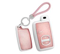 ontto 3 buttons TPU Car key fob cover fit for Subaru Forester Impreza XV BRZ WRX for Toyota Corolla Prius Highlander Yaris 2007-2015 key case holder keychain shell keyring bling accessories Pink 3