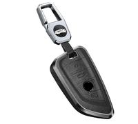 ontto 4 button Alu Key Fob Cover Keyring fit for BMW 2 3 5 6 7 8 Series X1 X2 X3 X4 X5 X6 X7 Z4 G29 G20 G32 GT G11 F39 leather Car Key Case protector keychain key Holder shell Accessories Black A1