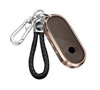 ontto 4 button Alu Key Fob Cover Keyring fit for BMW MINI One Cooper S F66 PHEV JCW Countryman Aceman 2023 2024 2025 leather Car Key Case protector keychain key Holder shell Accessories Brown