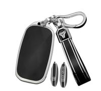 ontto 5 buttons TPU Car key fob cover fit for Hyundai Genesis G70 G80 G90 G90RS4 GV60 GV60 Electric GV80 2025 2024 2023 key holder keychain shell keyring bag car auto accessories Silver black 1