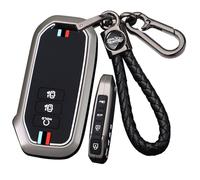 ontto 7 buttons Alloy Car key fob cover Fit for Kia 2022 Sportage 2023 Niro Hybrid 2021 Sorento MQ4 2022 EV6 GT-Line K8 V6 Smart key case keyring Silicone Key Shell Holder keychain Accessories Black A