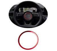 ontto 76mm Car Steering Wheel Decorative Ring Interior Accessories Fits Audi A4 S4 B9 A3 8V S3 8Y Q2 A5 F5 A1 Avant A4L 2016-2020 Steering Wheel Logo Sticker Emblem Trim Decals Cover Car Accessories D