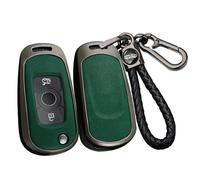 ontto Alloy Car Key fob Cover Fit for Buick Verano Encore GX GL6 for Opel Vauxhall Astra K Corsa E Flip leather Key case keyring Key Shell holder bag keychain
