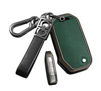ontto Alloy Car Key fob Cover fit for Kia Picanto 2025 K5 Sportage Seltos Sports Ceed Xceed Sport Niro flip key holder Smart leather Key case Shell bag keyring keychain accessories Black Green