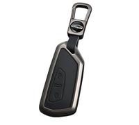 ontto Alloy Leather Car Key Fob Cover Fit for VW Golf 8 Seat Leon Ateca Tarraco for Skoda Octavia Enyaq ID.3 ID.4 Multivan T7 Born 2020-2024 Key Shell case keyring Key holder keychain accessories
