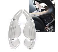ontto Alu Alloy Car Steering Wheel Shift Paddle Shifter Extension fit for Land Rover Discovery Range Rover Sport Evoque Velar J-aguar XE XEL XF XFL F-Pace F-Type Accessories Gear Shift Paddle Silver